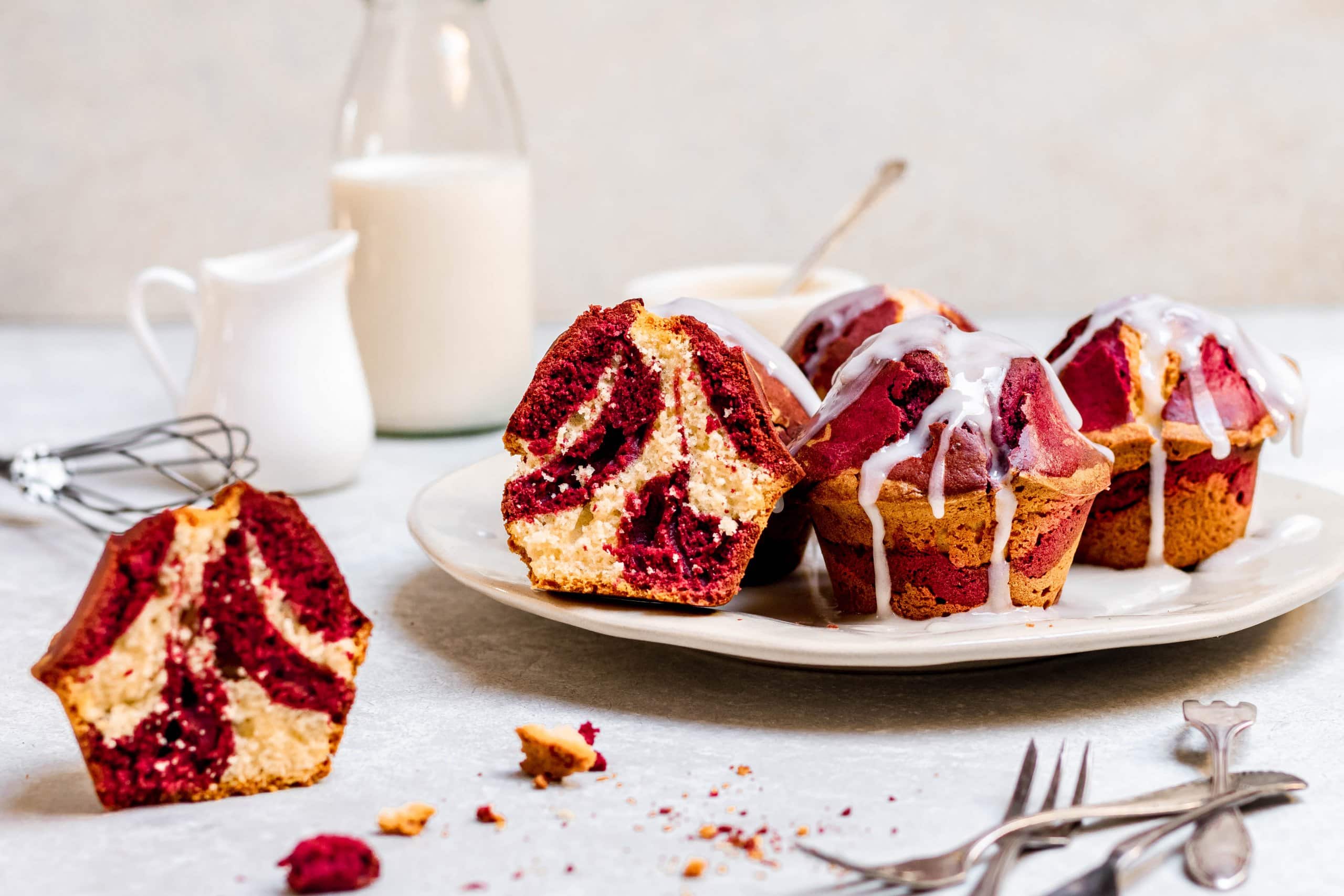 Red velvet marmermuffins