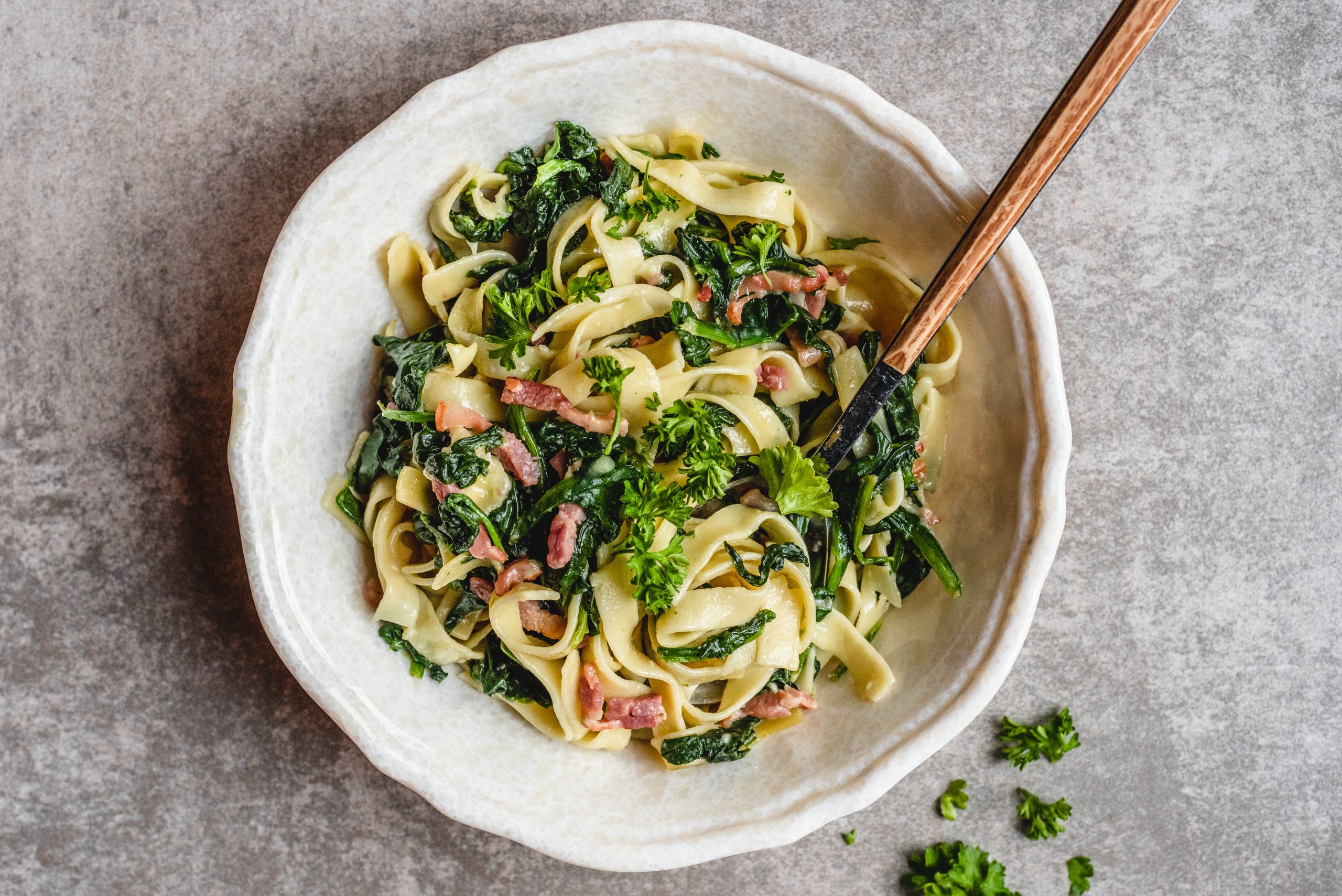 tagliatelle met brie uit de oven