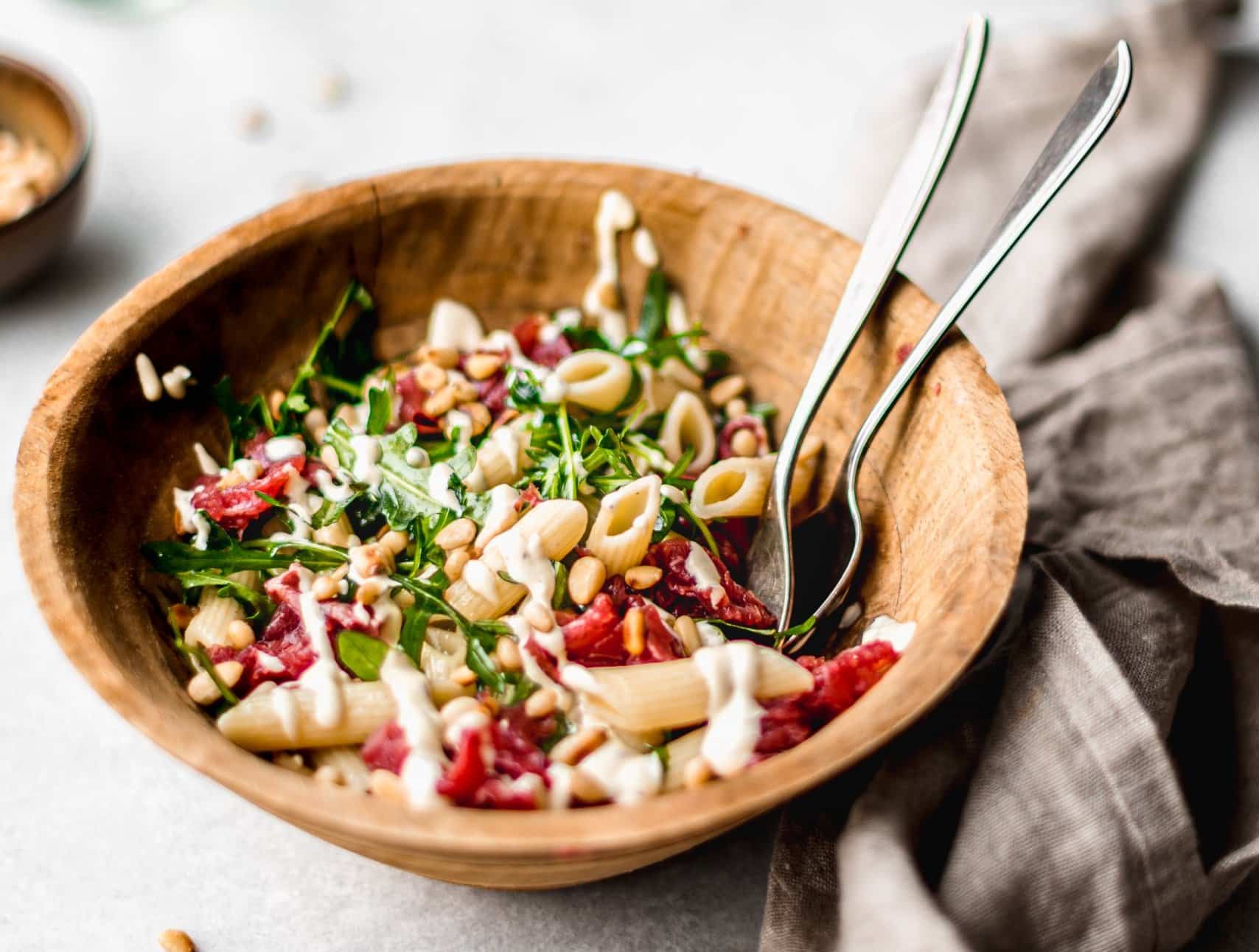 Carpaccio-pastasalade (uit Eloise's boek!)