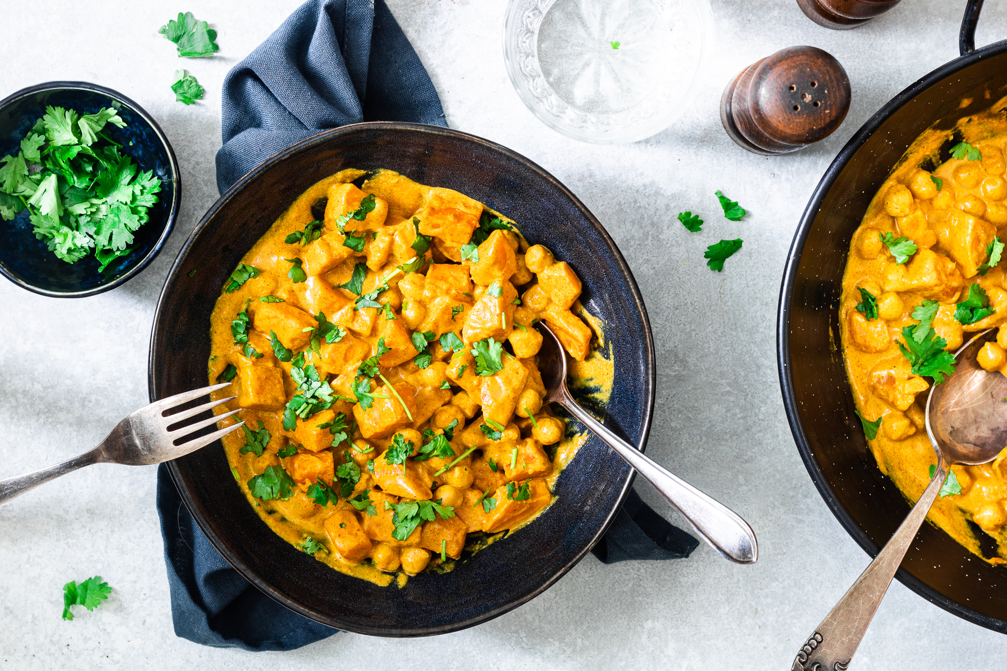 One pot curry met zoete aardappel